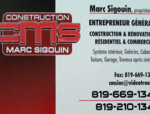 CONSTRUCTION MARC SIGOUIN INC