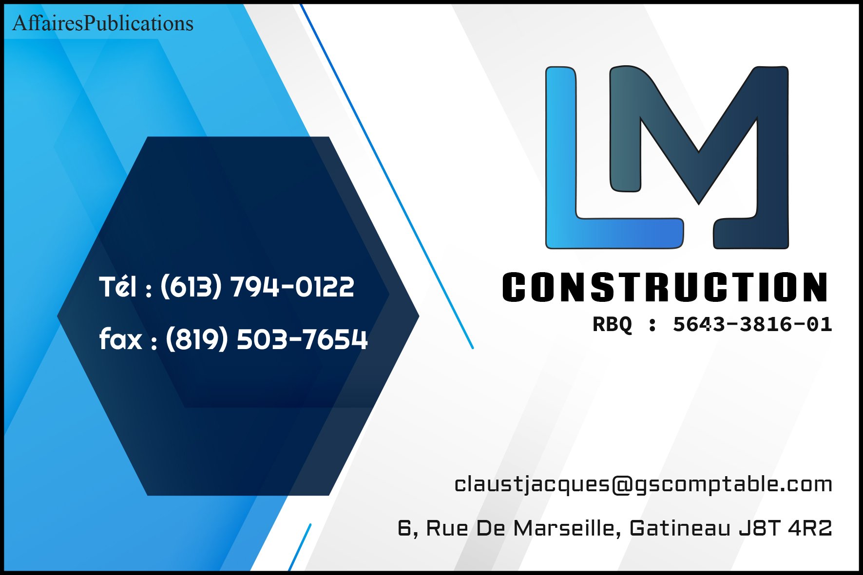CONSTRUCTION L.M