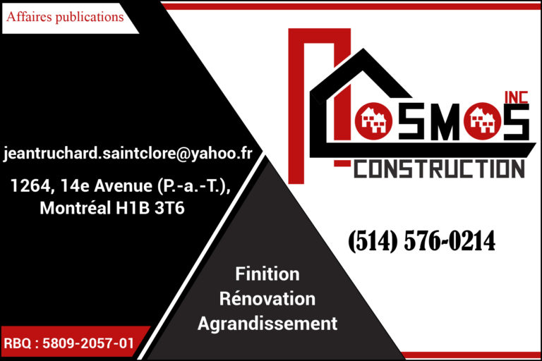 COSMOS CONSTRUCTION INC