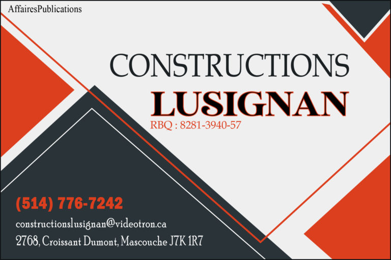 CONSTRUCTIONS LUSIGNAN INC