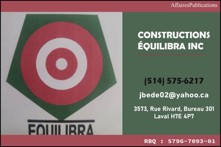 CONSTRUCTIONS ÉQUILIBRA INC