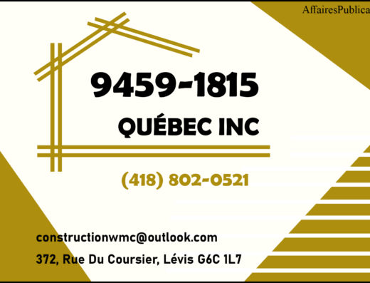 9459-1815 QUÉBEC INC