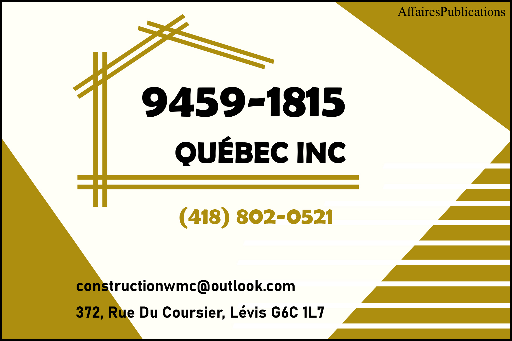 9459-1815 QUÉBEC INC