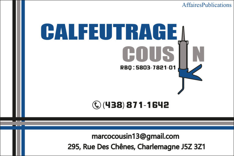 CALFEUTRAGE COUSIN INC
