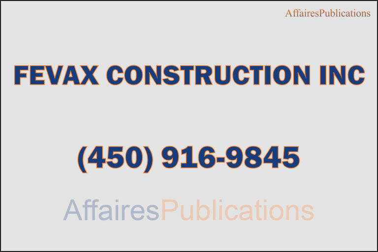 FEVAX CONSTRUCTION INC