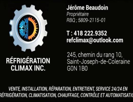 RÉFRIGÉRATION CLIMAX INC