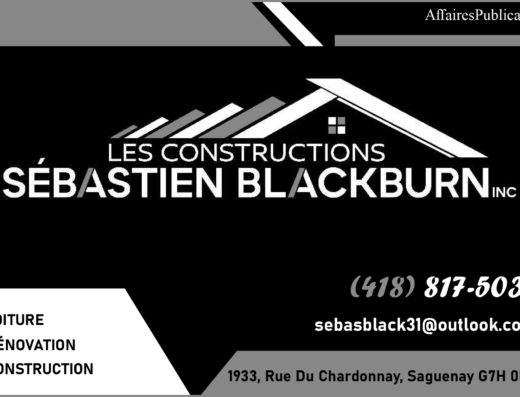 LES CONSTRUCTIONS SÉBASTIEN BLACKBURN INC