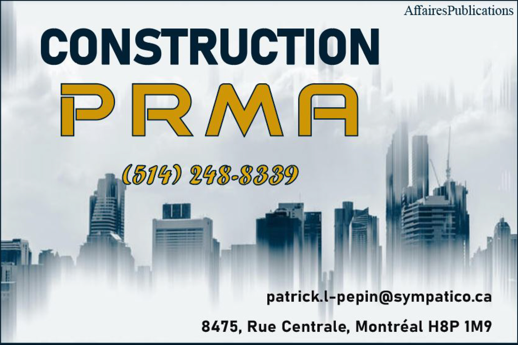 CONSTRUCTION PRMA