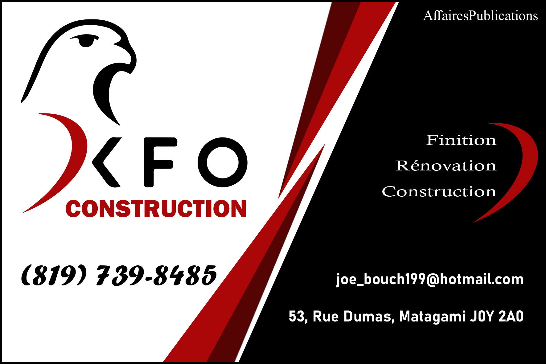 CONSTRUCTION KFO INC