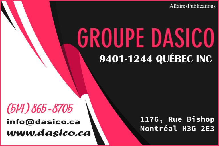 GROUPE DASICO 9401-1244 QUÉBEC