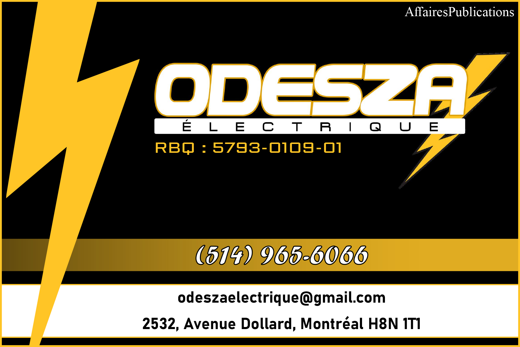 ODESZA ÉLECTRIQUE INC