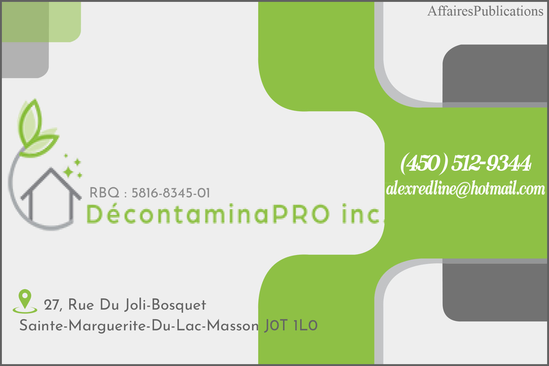 DÉCONTAMINAPRO INC