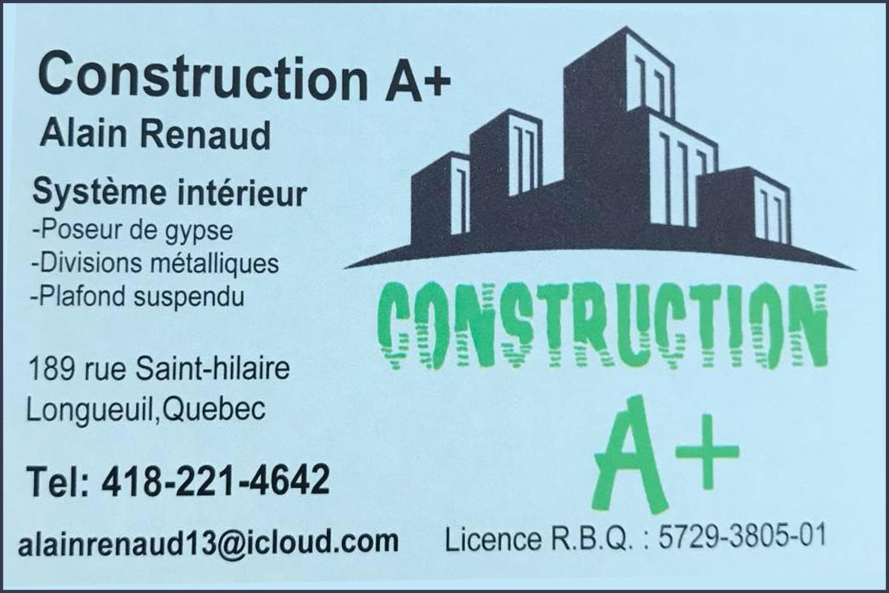 CONSTRUCTION A+