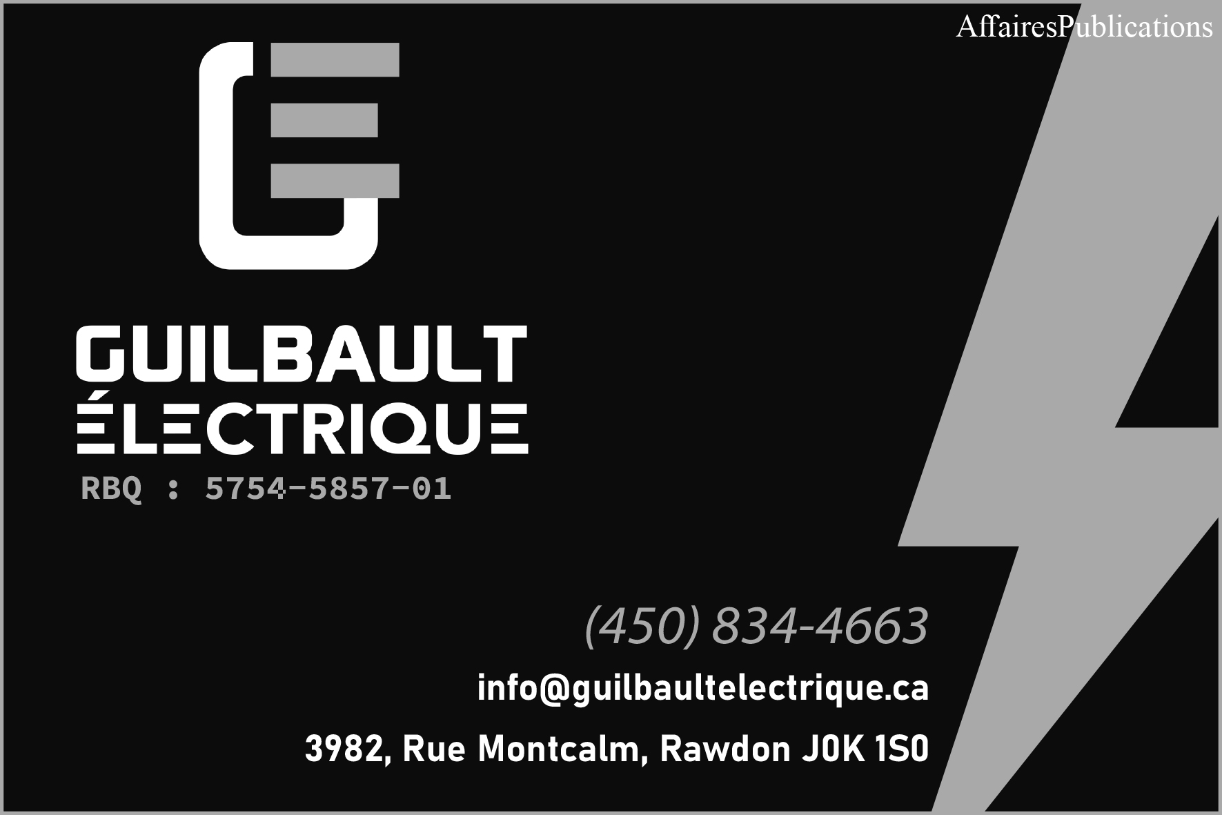GUILBAULT ÉLECTRIQUE INC