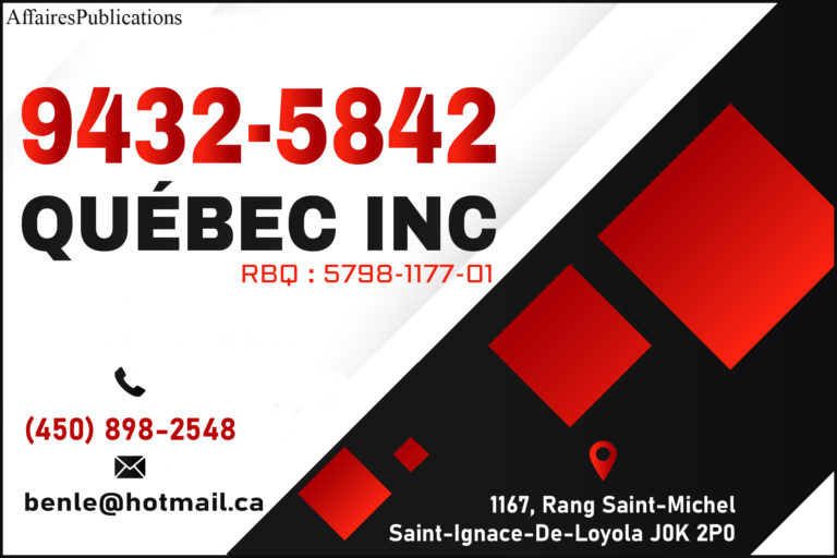 9432-5842 QUÉBEC INC