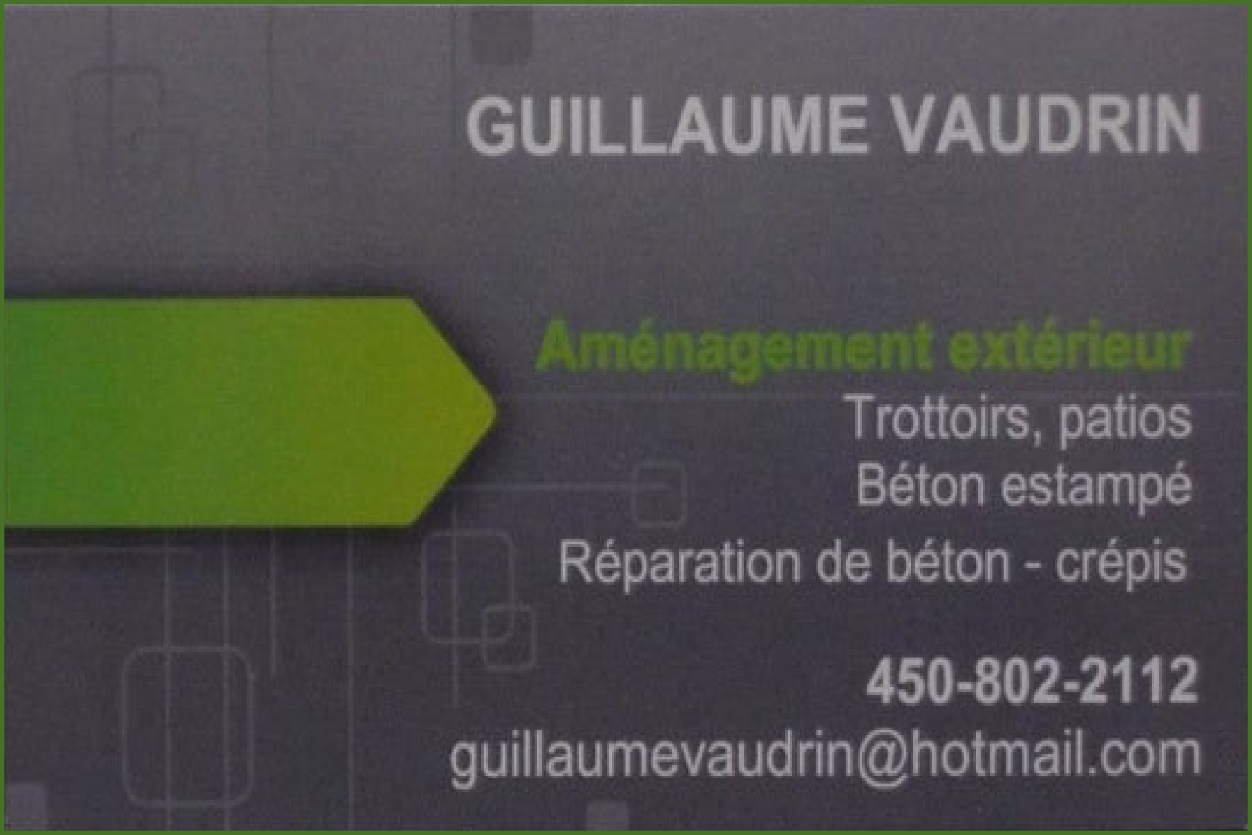 FINITION DE BÉTON VAUDRIN INC