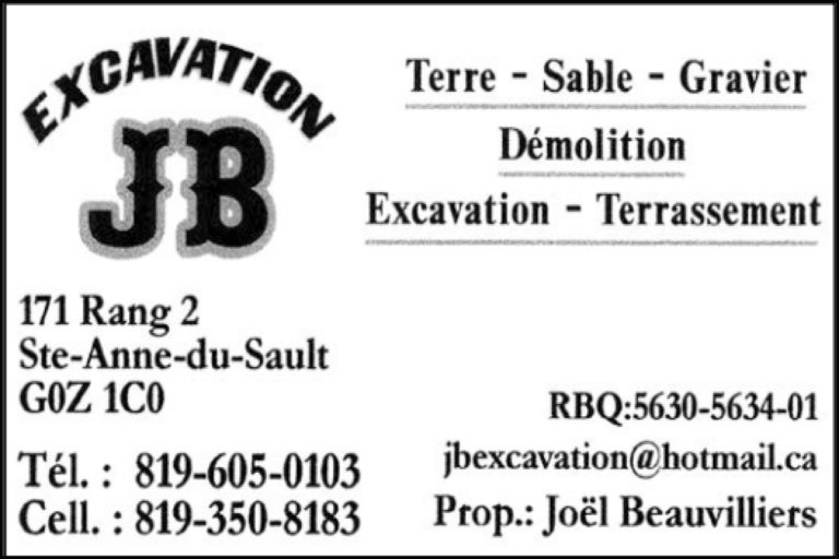 J.B.EXCAVATION <br/> 9245-4750 QUÉBEC INC