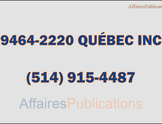 9464-2220 QUÉBEC INC