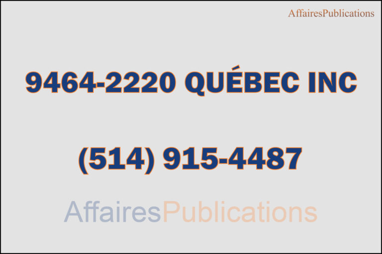 9464-2220 QUÉBEC INC