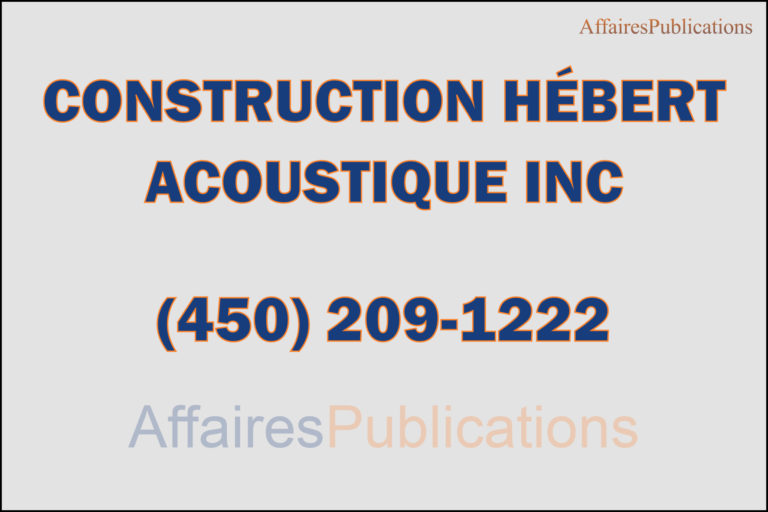 CONSTRUCTION HÉBERT ACOUSTIQUE INC