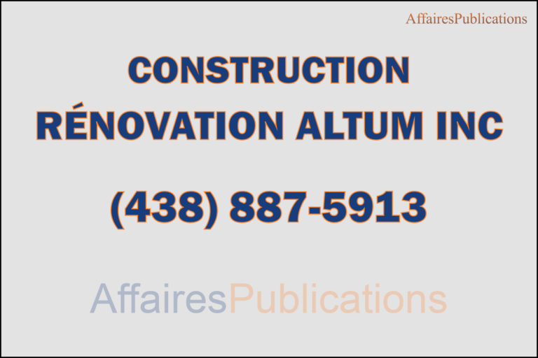CONSTRUCTION RÉNOVATION ALTUM INC