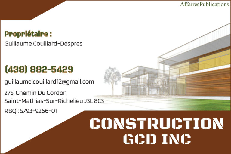 CONSTRUCTION GCD INC