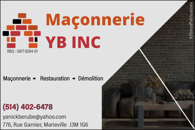 MAÇONNERIE YB INC