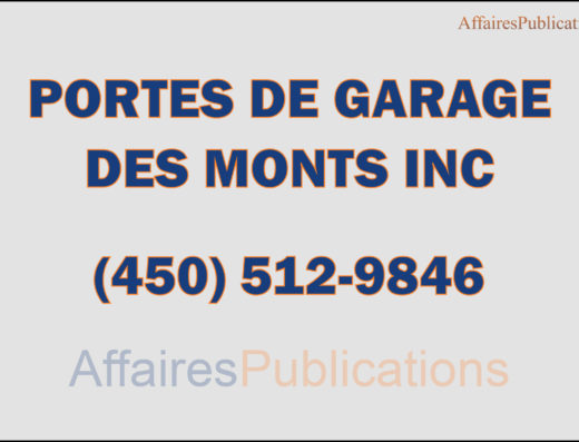 PORTES DE GARAGE DES MONTS INC