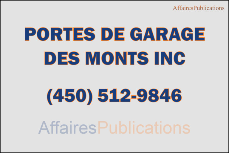 PORTES DE GARAGE DES MONTS INC