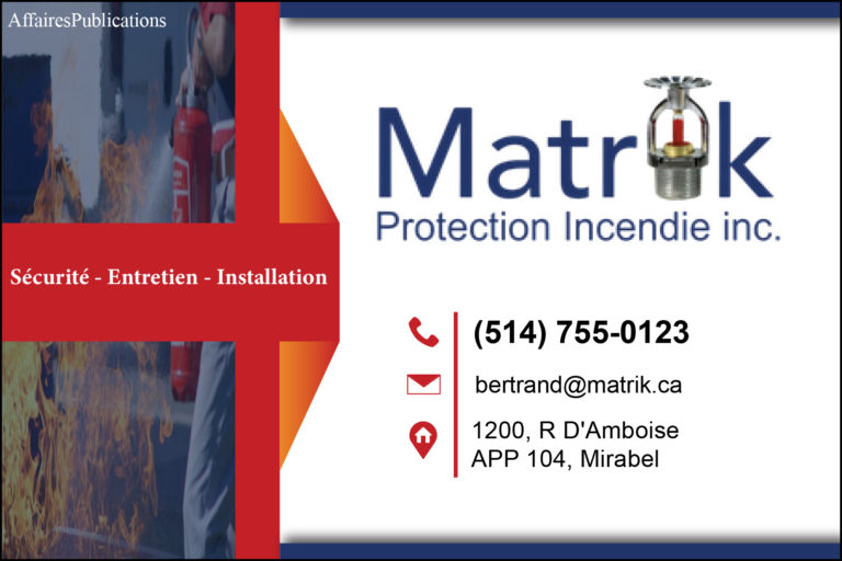 PROTECTION INCENDIE MATRIK INC