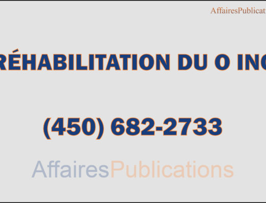 RÉHABILITATION DU O INC