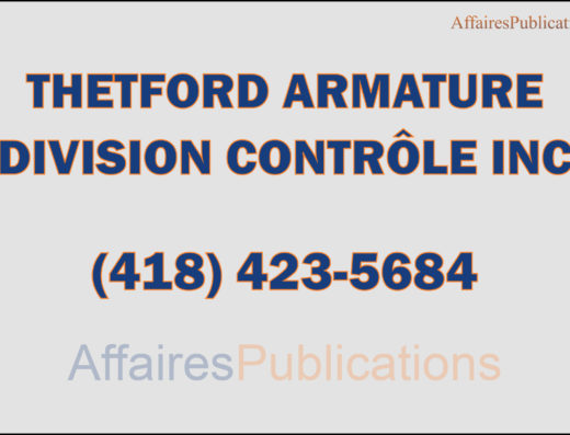 THETFORD ARMATURE DIVISION CONTRÔLE INC