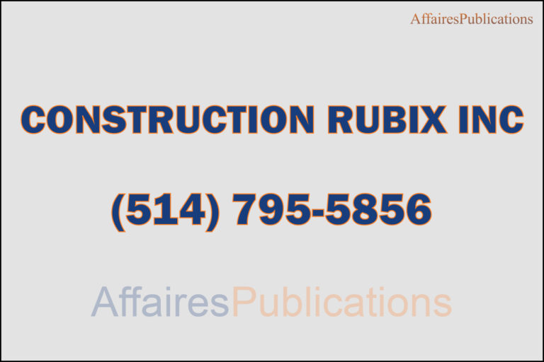 CONSTRUCTION RUBIX INC