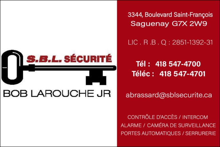 SBL SÉCURITÉ / LE SERRURIER BOB LAROUCHE INC