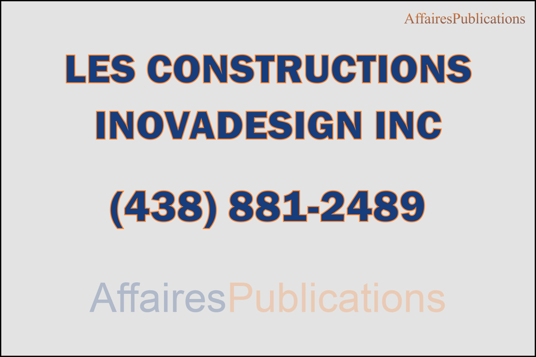 LES CONSTRUCTIONS INOVADESIGN