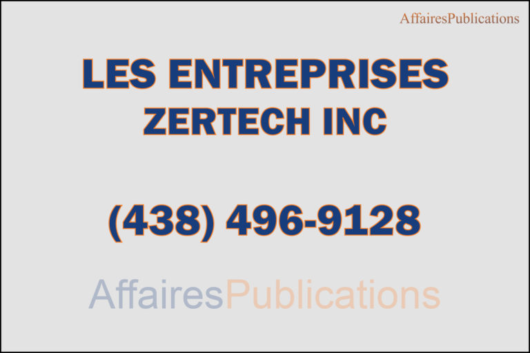 LES ENTREPRISES ZERTECH INC