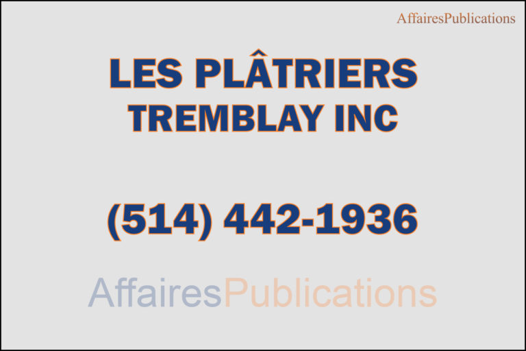 LES PLÂTRIERS TREMBLAY INC
