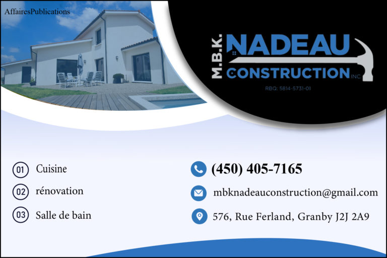 M.B.K. NADEAU CONSTRUCTION INC