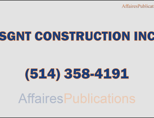SGNT CONSTRUCTION INC