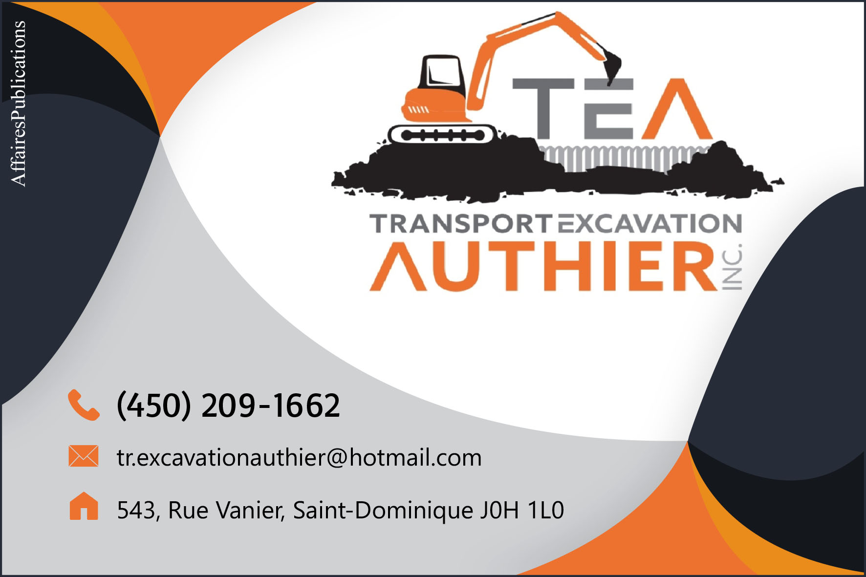 TRANSPORT EXCAVATION AUTHIER INC