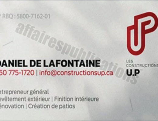 LES CONSTRUCTIONS U.P INC