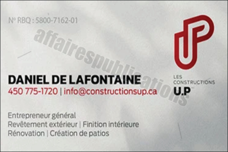 LES CONSTRUCTIONS U.P INC