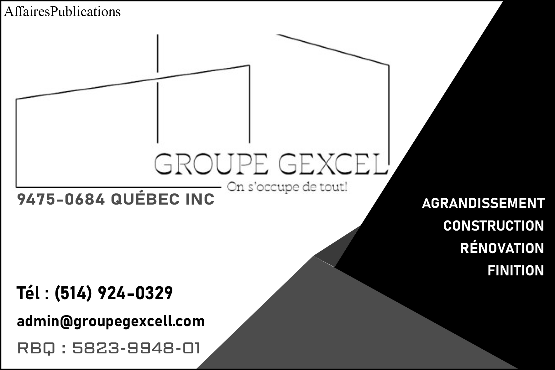 GROUPE GEXCELL INC