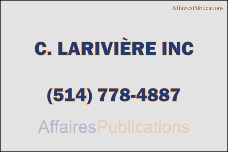 C. LARIVIÈRE INC