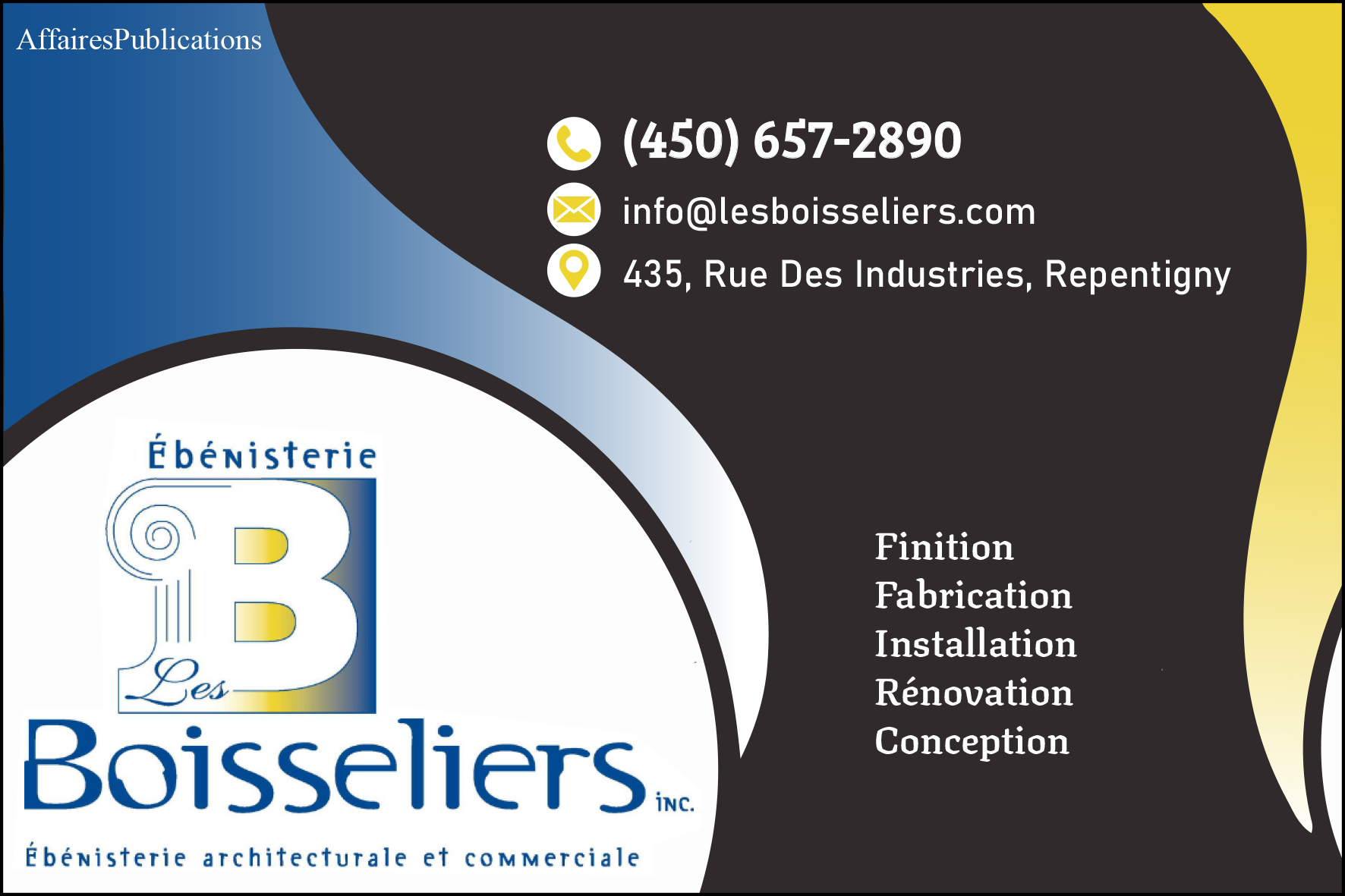 ÉBÉNISTERIE LES BOISSELIERS INC