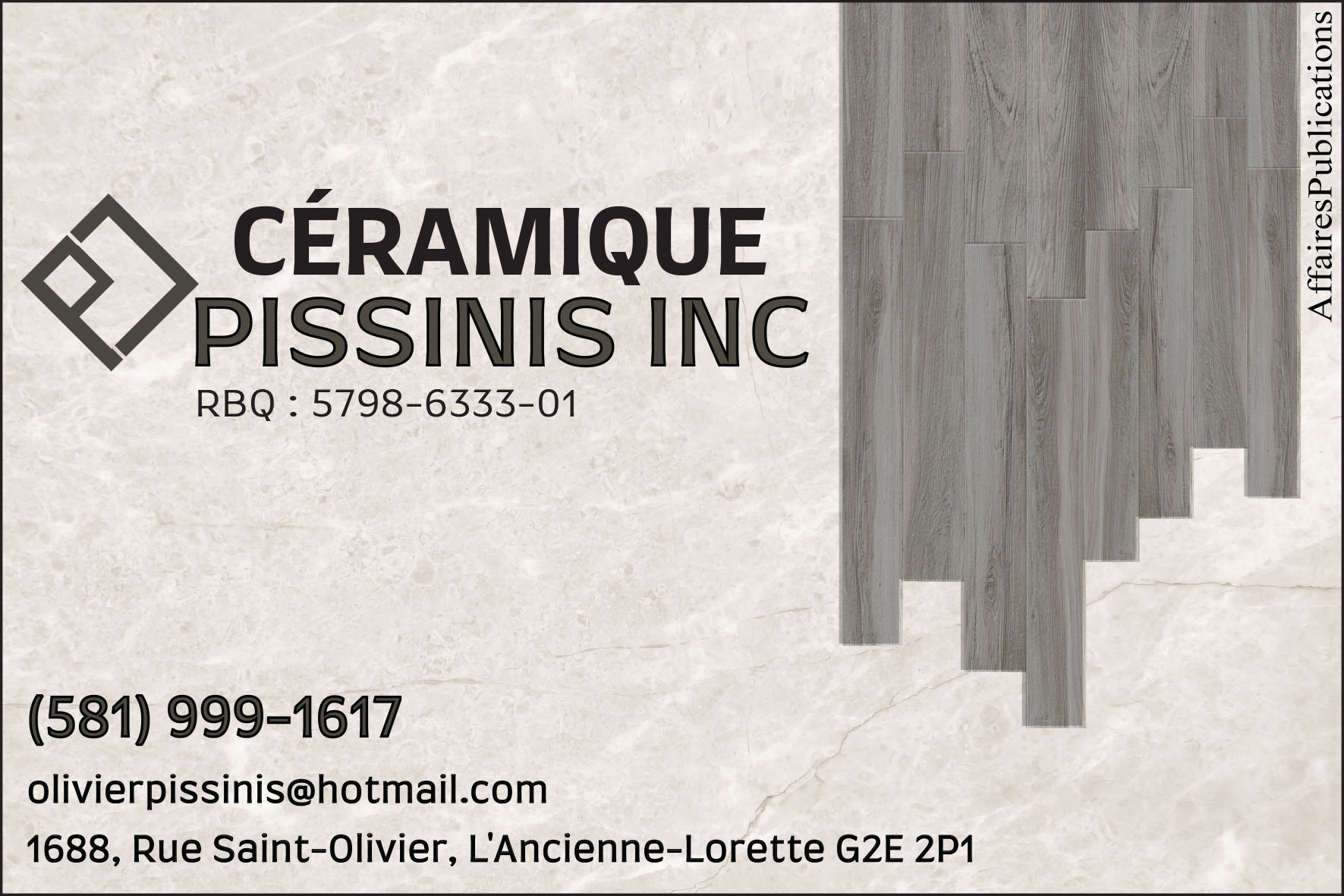 CÉRAMIQUE PISSINIS INC