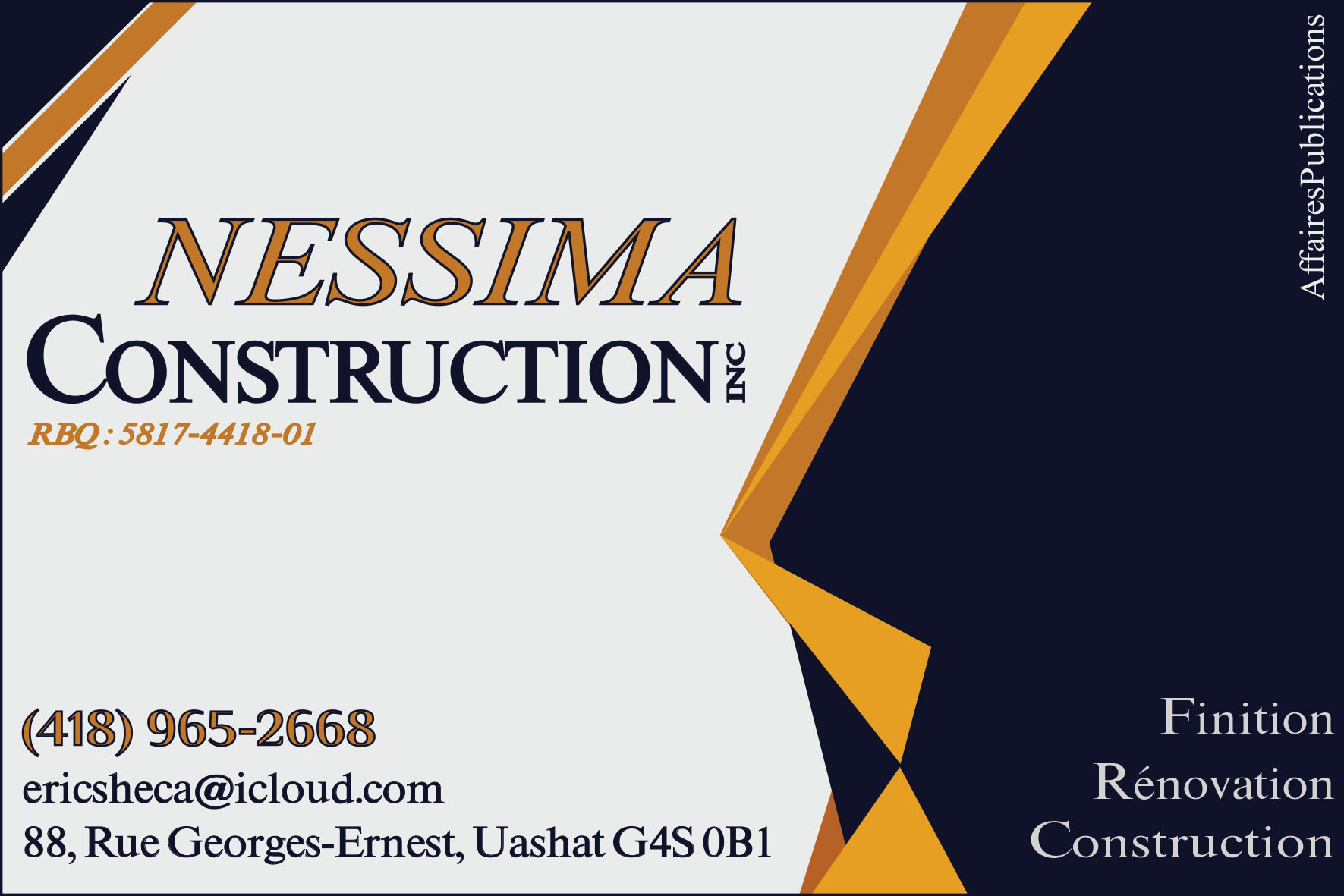 NESSIMA CONSTRUCTION INC
