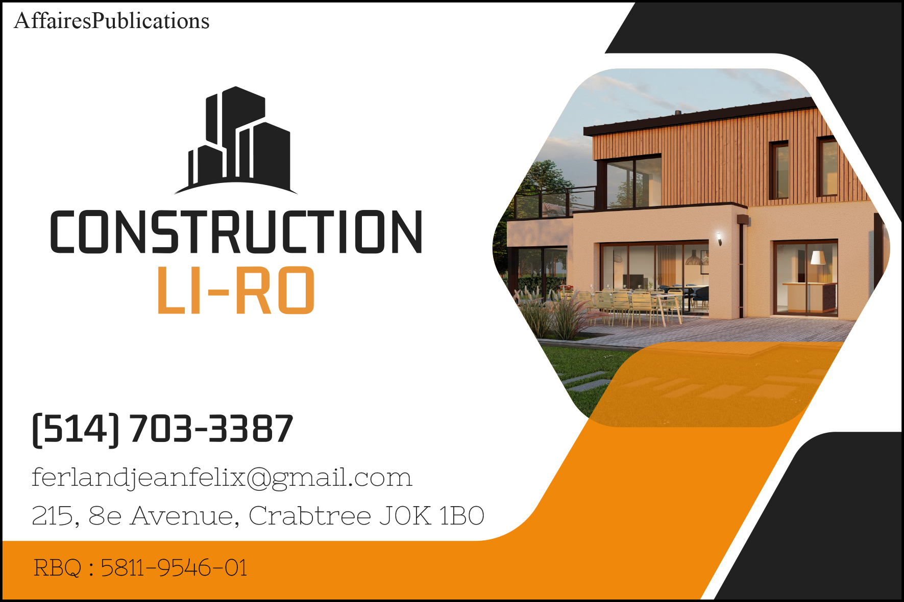 CONSTRUCTION LI-RO INC