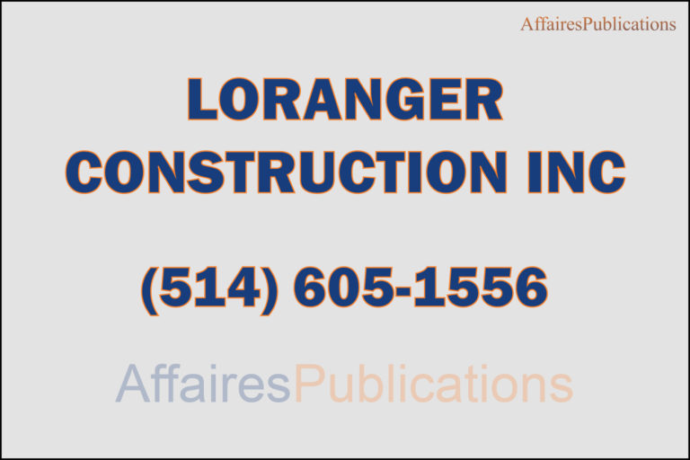 LORANGER CONSTRUCTION INC