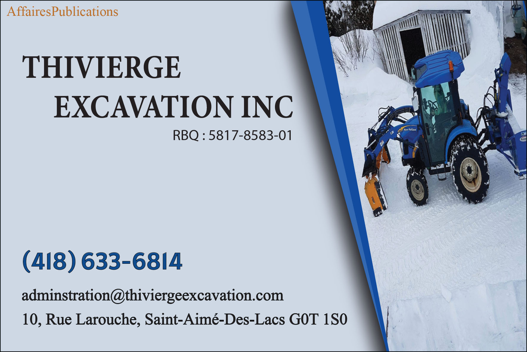 THIVIERGE EXCAVATION INC